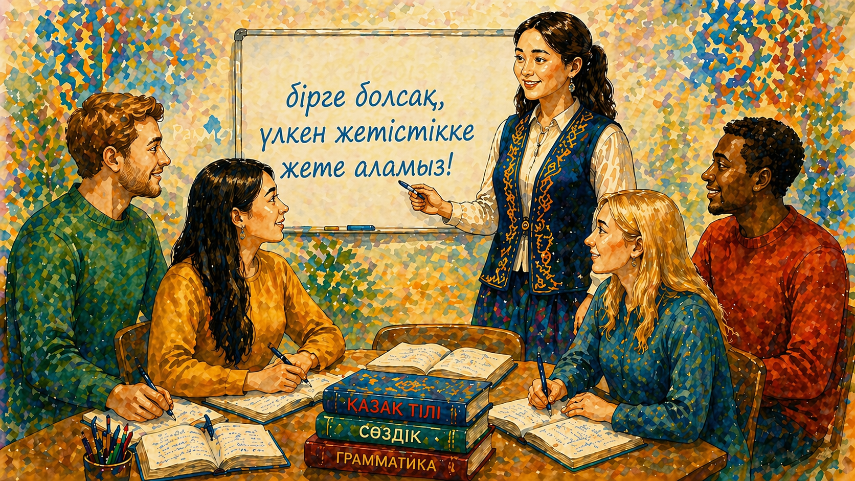 Сен оқушысың. Сендер оқушысыңдар